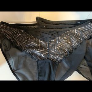 NWOT Adore Me Trezza 2 Pair of Black Sheer…